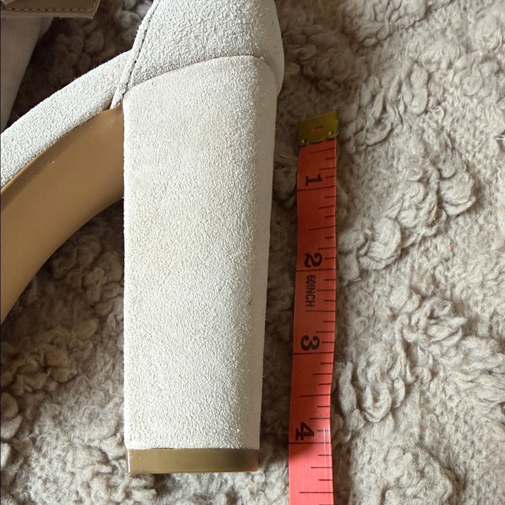 Steve Madden Cream Rhinestone Heels - Picture 10 of 13
